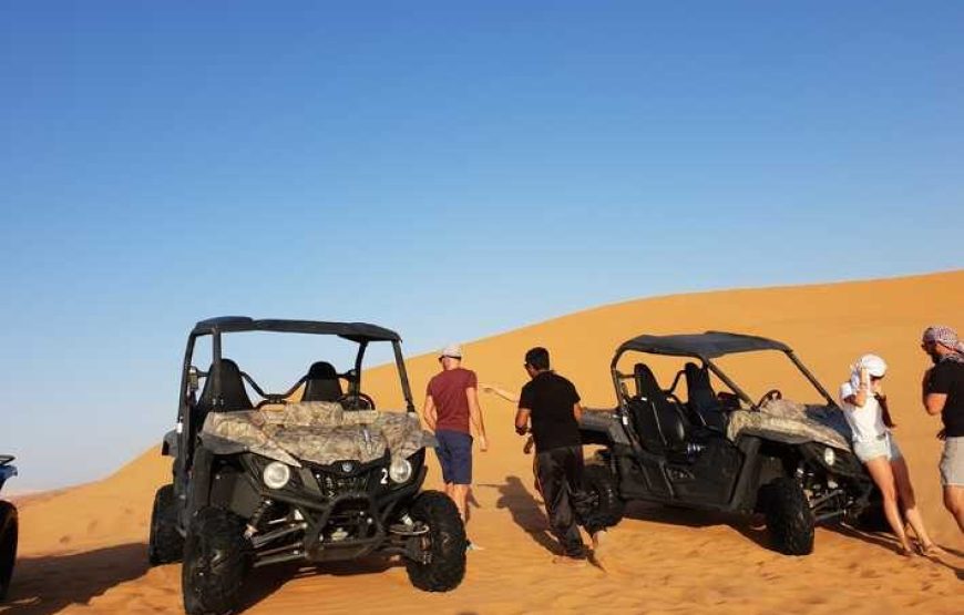 Safari Trip Hurghada desert by Quad Bike in with sunset.